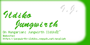 ildiko jungwirth business card